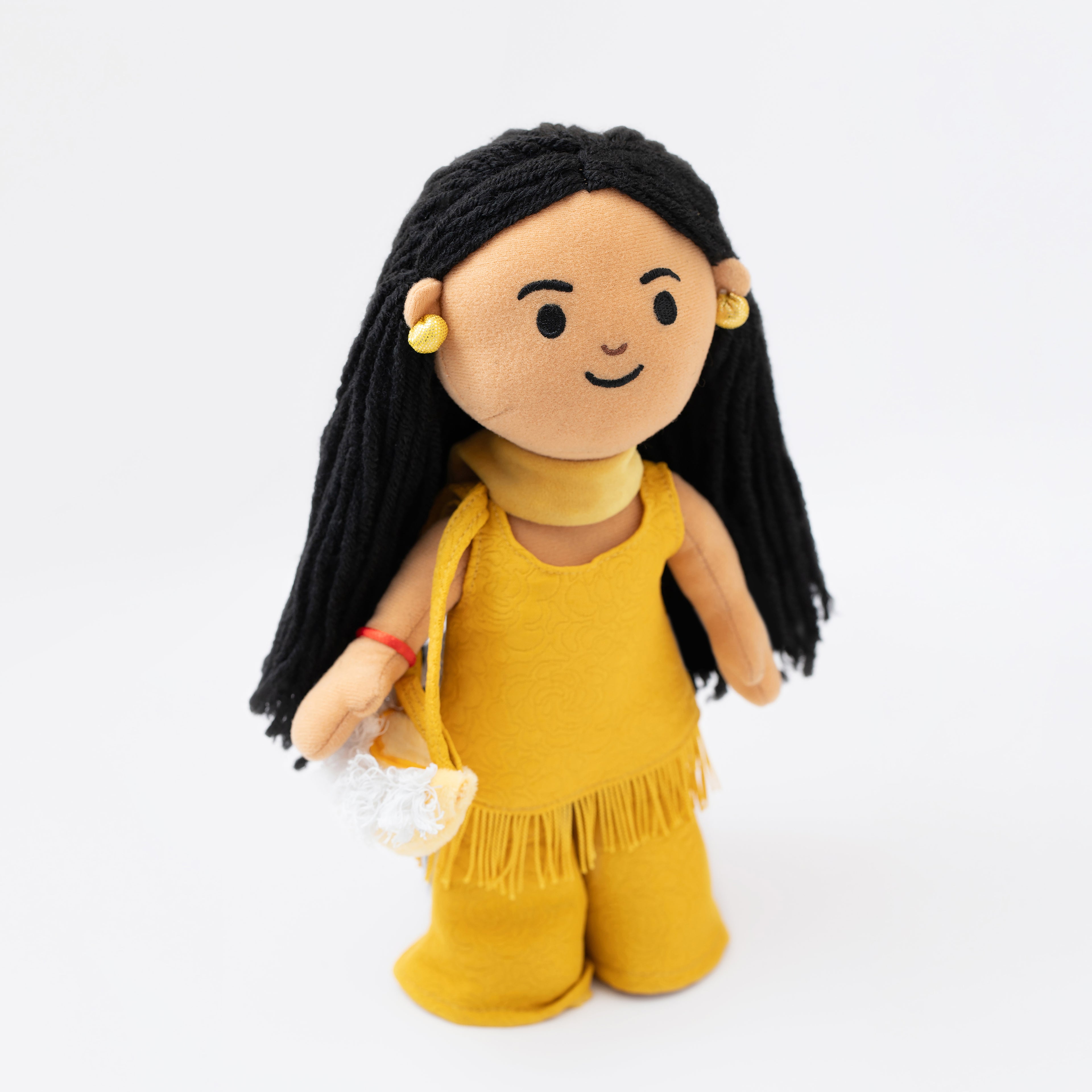 Pretty Prisha Cultural Soft Toy Doll – Yellow Suit Plush
